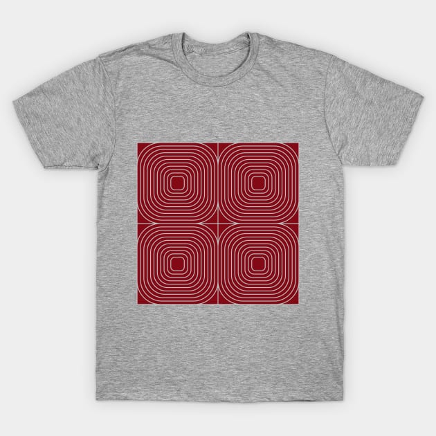 Barn Red Minimalism T-Shirt by PSCSCo